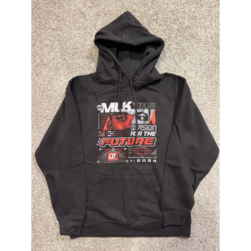 C2 Sport Hoodie Mens S Black Dr MLK Jr QuikTrip Vision For The Future Graphic